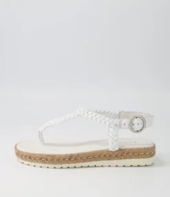 Cheap Stanford White Leather Sandals Women Sandals