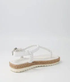 Cheap Stanford White Leather Sandals Women Sandals