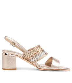 Best Starri Platino Metallic Multi Sandals Women Heels