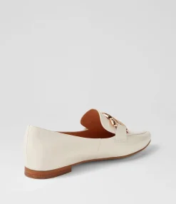 Store Symona Ivory Patent Leather Loafers Women Loafers