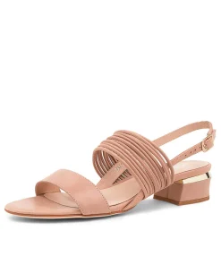 Cheap Talsa Nude Leather Women Heels