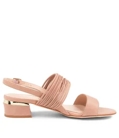 Cheap Talsa Nude Leather Women Heels