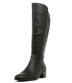 Best Tataley Black Leather Women Boots