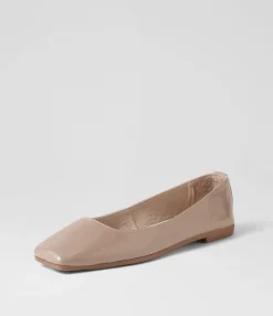 Shop Tinker Dark Nude Patent Leather Ballet Flats Women Flats