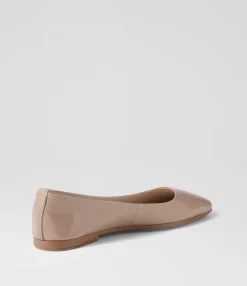 Shop Tinker Dark Nude Patent Leather Ballet Flats Women Flats