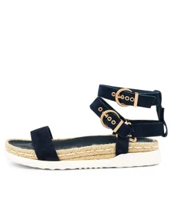 Best True Navy Suede Women Sandals