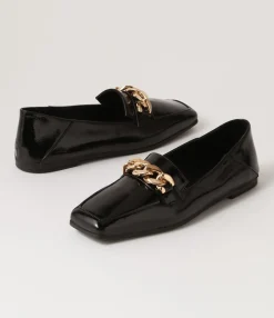 Best Tuscon Black Patent Leather Loafers Women Loafers