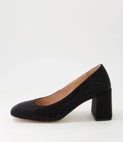 Best Sale Twinkles Black Jewels Heels Women Heels