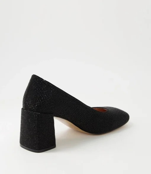 Best Sale Twinkles Black Jewels Heels Women Heels