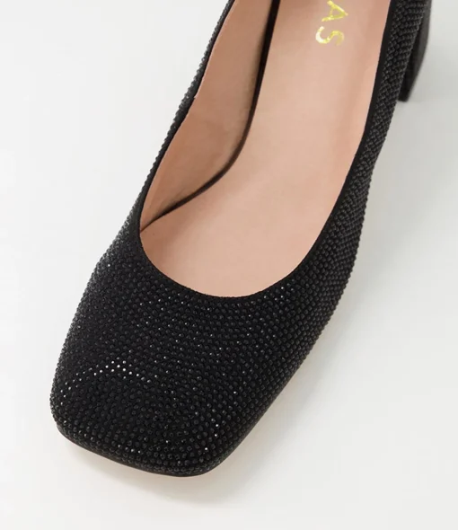 Best Sale Twinkles Black Jewels Heels Women Heels