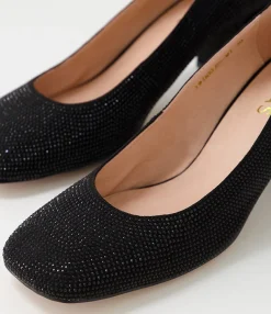 Best Sale Twinkles Black Jewels Heels Women Heels