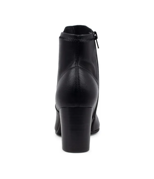 Cheap Uluv Black Stretch Leather Ankle Boots Bh Women Ankle Boots