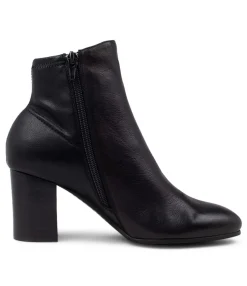 Cheap Uluv Black Stretch Leather Ankle Boots Bh Women Ankle Boots