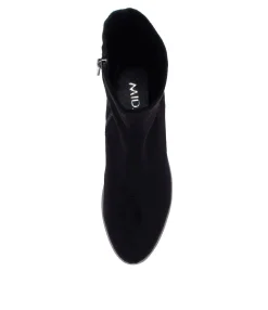 Best Umust Black Stretch Microsuede Ankle Boots Women Ankle Boots