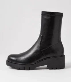 Shop Uner Black Stretch Ankle Boots Women Ankle Boots