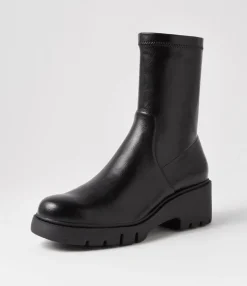 Shop Uner Black Stretch Ankle Boots Women Ankle Boots