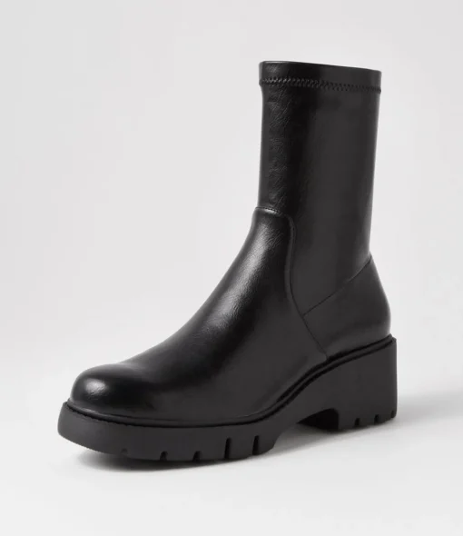 Shop Uner Black Stretch Ankle Boots Women Ankle Boots
