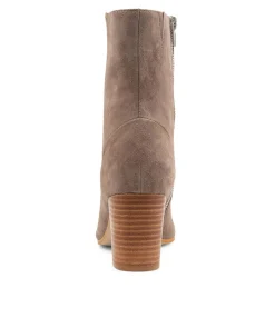 Cheap Unite Light Taupe Suede Ankle Boots Women Ankle Boots
