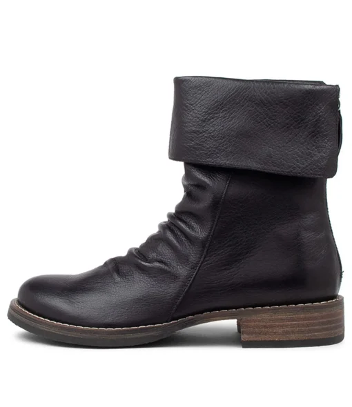 Online Unsee Black Leather Ankle Boots Women Ankle Boots