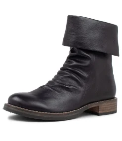 Online Unsee Black Leather Ankle Boots Women Ankle Boots