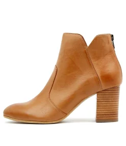 Flash Sale Utterly Dk Tan Leather Women Ankle Boots