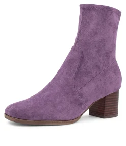 Fashion Venti Amethyst Microsuede Ankle Boots Women Ankle Boots