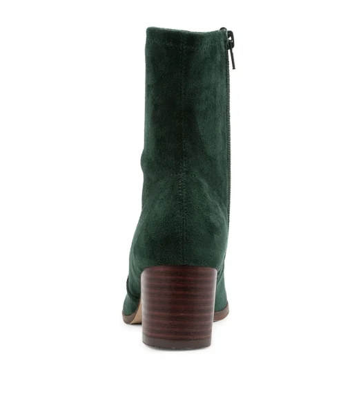 New Venti Forest Stretch Microsuede Ankle Boots Women Ankle Boots