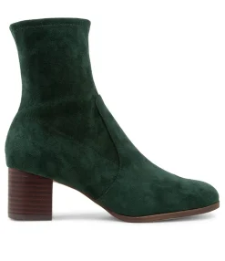 New Venti Forest Stretch Microsuede Ankle Boots Women Ankle Boots