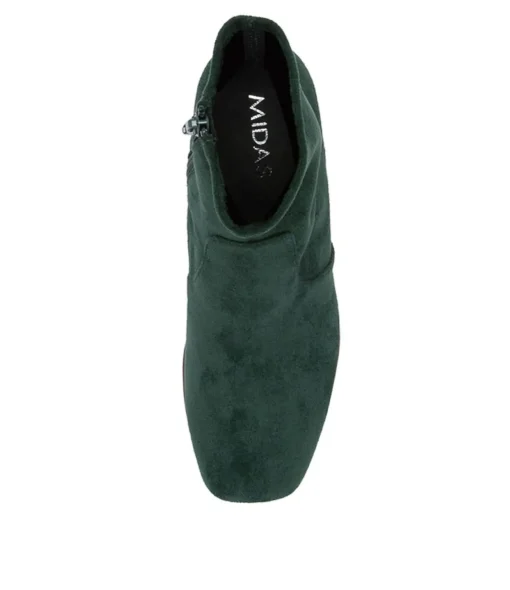 New Venti Forest Stretch Microsuede Ankle Boots Women Ankle Boots