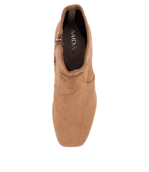 Store Venti Sand Stretch Microsuede Ankle Boots Women Ankle Boots