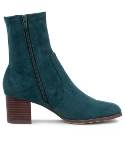 Hot Venti Teal Microsuede Ankle Boots Women Ankle Boots