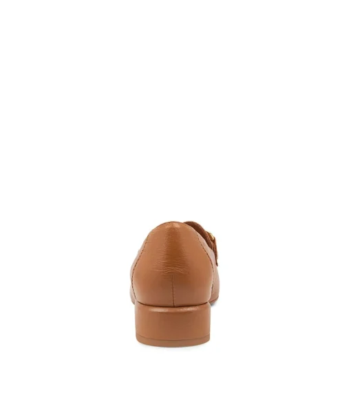 Best Visten Dk Tan Leather Loafers Women Loafers