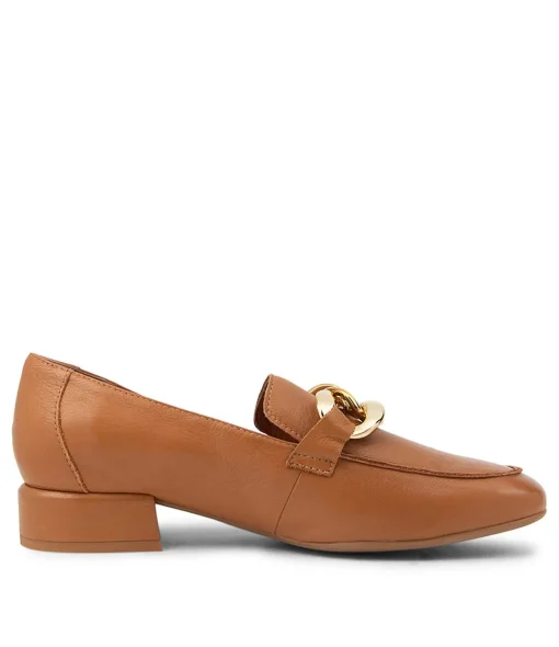 Best Visten Dk Tan Leather Loafers Women Loafers