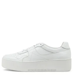 Best Sale Wabel White Leather Sneakers Women Sneakers