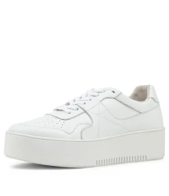 Best Sale Wabel White Leather Sneakers Women Sneakers