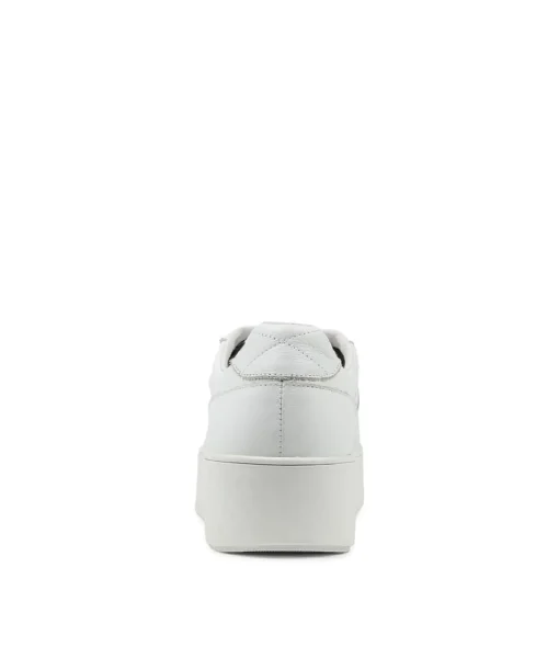 Best Sale Wabel White Leather Sneakers Women Sneakers
