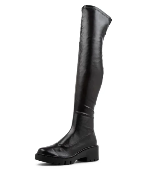 Best Xeenie Black Stretch Knee High Boots Women Boots