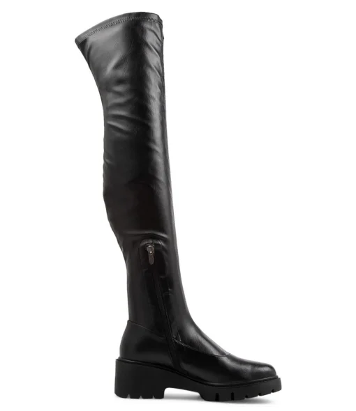 Best Xeenie Black Stretch Knee High Boots Women Boots