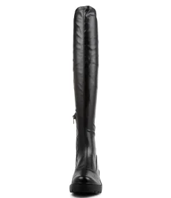 Best Xeenie Black Stretch Knee High Boots Women Boots