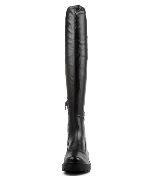 Best Xeenie Black Stretch Knee High Boots Women Boots