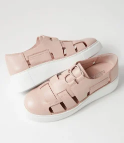 Cheap Yaos Rose White Leather Sneakers Women Sneakers