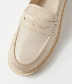 Online Zafari Milk Leather Loafers Women Loafers