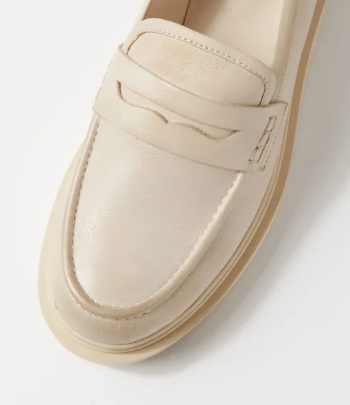 Online Zafari Milk Leather Loafers Women Loafers